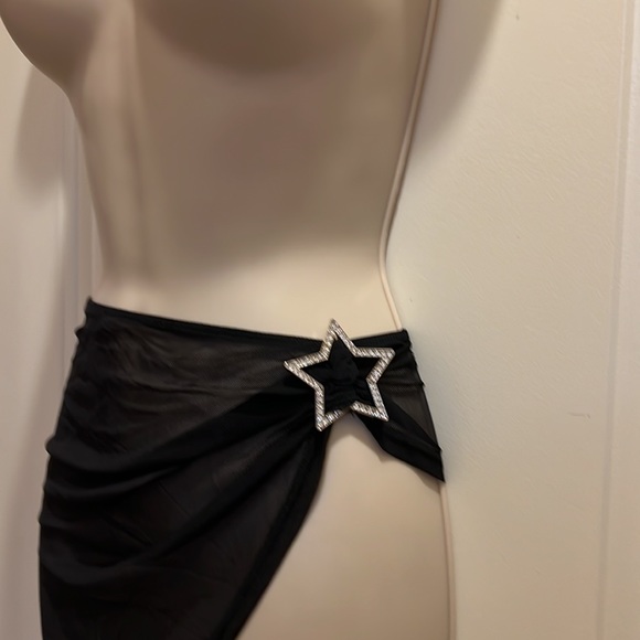 New Black Mesh Star Skirt - Picture 6 of 10